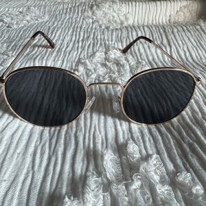 Adult Round Glasses Gold Accents Modern Cool Accessories Unisex